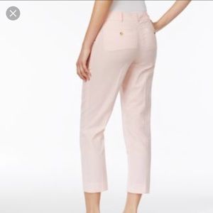 J. Crew Pink Seersucker Favorite Fit Pants Size 2